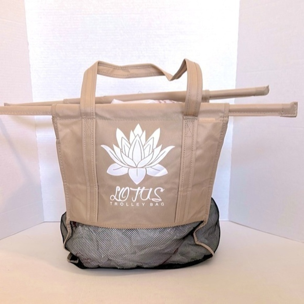 LOTUS Trolley Bag in Tan and Black